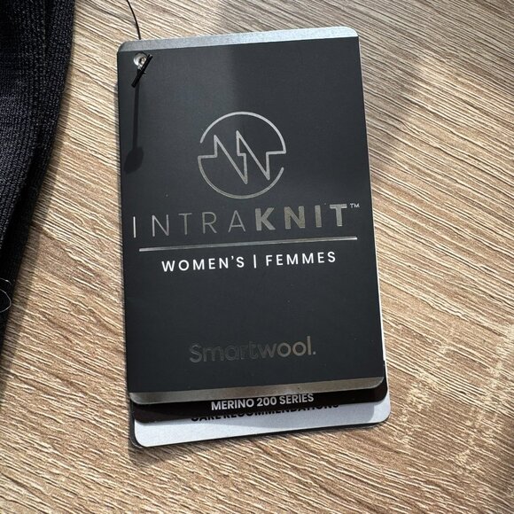 NWT Smartwool Intraknit Merino Sport Fleece Leggings Black Womens XS - Picture 5 of 9